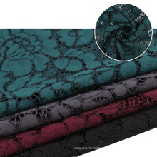 Knitted malaysia nigerian lace embroidery embroidered fabrics for clothing